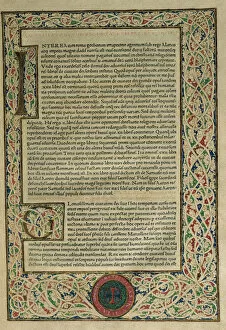 Jimenez Gallery: Complutensian Polyglot Bible by Cisneros. Page of Genesis. E