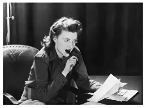 Composing a Letter 1940S