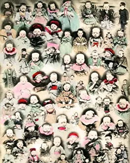 Composite Prints: Composite of babies and children, Japan