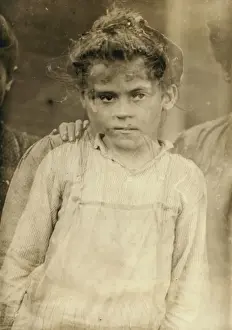 Laborers Prints: Composite photograph of child laborers made from cotton mill