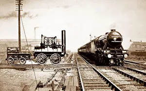 Locomotion Prints: Composite picture created in 1925 showing Flying