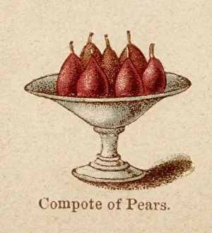 Puddings Prints: Compote of Pears