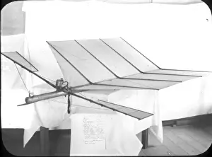 Compressed air flying machine shown at Chicago Exhibition