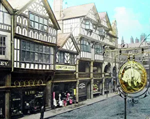 Compton Prints: Compton House, Chester Rows, Chester, Victorian period
