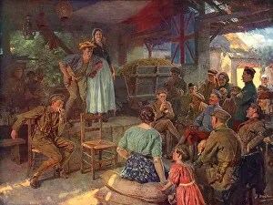 Actors Collection: A Concert behind the Lines by Fortunino Matania