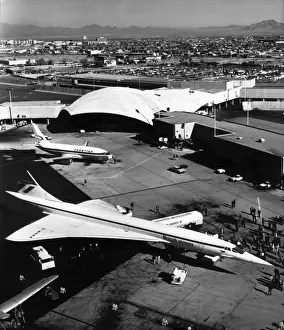 Concorde Prints: Concorde 206 G-BOa during its first visit to Las Vegas