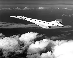 Concorde Prints: Concorde 206 G-BOa in flight