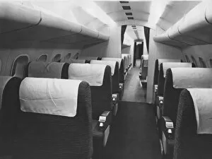 Concorde interior, with passenger seating