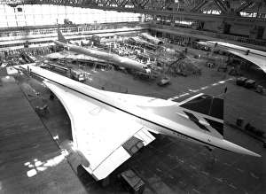 Concorde production in the main assembly hall at Filton
