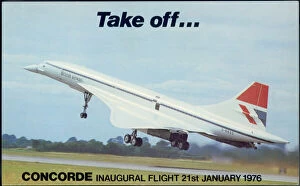 Air Port Gallery: Concorde taking off - 1976