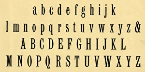 Images Dated 5th January 2017: Condensed alphabet, upper and lower case A-Z