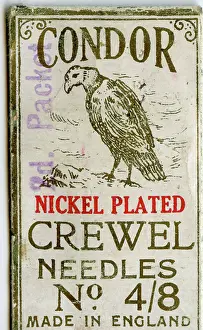 Packet Prints: Condor Nickel Plated Crewel Needles, packet design