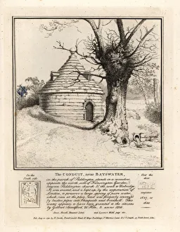 Antiquaries Prints: The conduit near Bayswater, Paddington