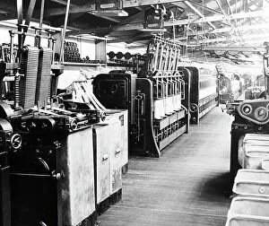 Cone Collection: Cone reducing machines in a woollen mill in Bradford