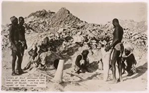 Salt Prints: Cones of salt - The Great Salt Mines, Oasis of Bilma, Sahara