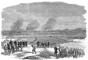 Confederate Army Divisions marching through Virginia; Americ