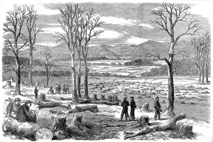 Confederate Army Winter Quarters, Rapidan; American Civil Wa