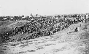 Confederate prisoners at Belle Plain Landing, Va. captured