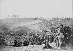 Confederate Prints: Confederate prisoners at Belle Plain Landing, Va. captured