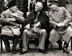Crimea Prints: Conference Yalta, Crimea, 1945 Churchill, Roosevelt, Stalin