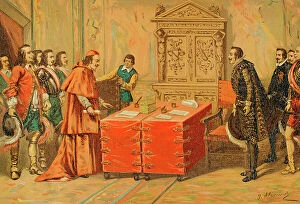 Pyrenees Collection: Conferences between Luis Mendez de Haro and Cardinal Mazarin