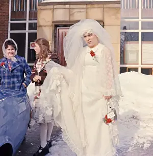 Confetti Prints: Confetti In The Snow. Guisbrough 1970s