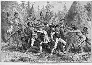 Conflict of the Linn boys with the Indians