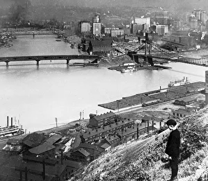 Pittsburg Prints: Confluence of the Allegheny and Monongahela Rivers