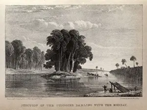 Shelters Prints: Confluence of the Murray and the Darling rivers