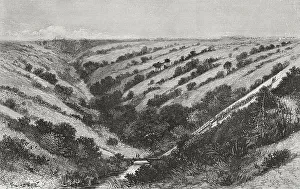 Terrain Collection: The Congo. Climbing a slope in the Mpagassa Gorge