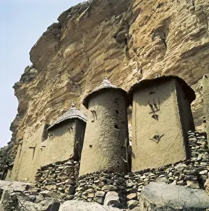 CONGO, Republic of the. SANGHA. Dogon granaries