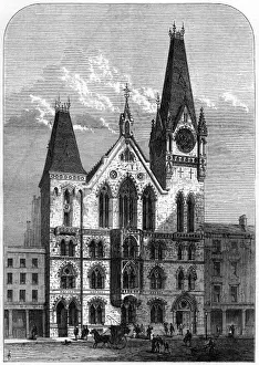 Farringdon Prints: Congregational Memorial Hall, Farringdon, London, 1875