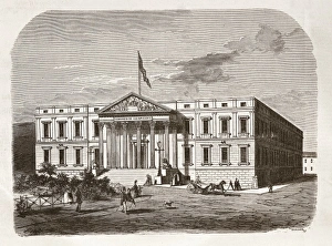 Deputies Gallery: Congress of Deputies. Engraving. SPAIN. Madrid