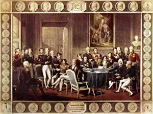 Four Collection: Congress of Vienna (1814-1815). Engraving