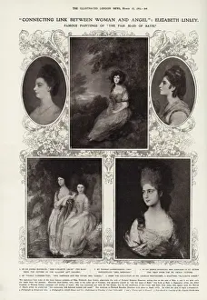 Gainsborough Prints: Connecting link between woman and angel: Miss Elizabeth Ann Linley