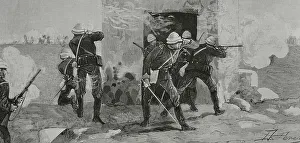 Presence Prints: Conquest of Egypt by British troops, 1882. Ramleh station