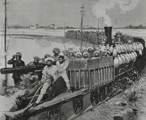 Armored Prints: Conquest of Egypt by English troops, 1882. Egypt