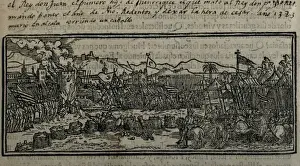 Espa Prints: Conquest of Valencia. Illustration from Cr󮩣a