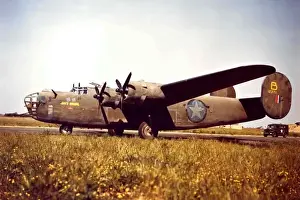 Flew Prints: Consolidated B-24D Liberator of 93rd Bomb Group flew th