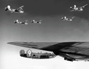 Liberator Gallery: Consolidated B-24H & J formation of 2nd Bomb Division