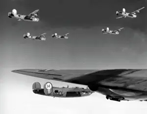 Bomb Prints: Consolidated B-24H & J formation of 2nd Bomb Division