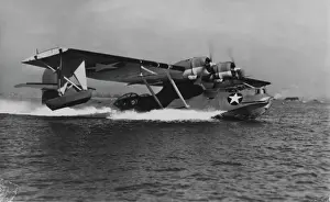Atlantic Prints: Consolidated PBY-5 seen clad in drab 1942 livery Catali