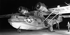 Forward Prints: Consolidated PBY-5A (forward view, on the ground) ready