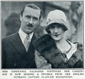 Images Dated 2nd November 2016: Constance Talmadge and Captain Alastair Mackintosh, 1926