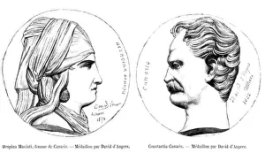 Constantine Kanaris and his wife Despina