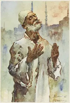 Constantinople - Dervish at prayer