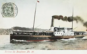 Bosphorus Prints: Constantinople Ferryboat on the Bosphorus