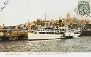 Pasa Prints: Constantinople Ferryboat - Galata
