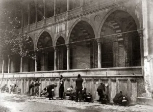 Suleymaniye Prints: Constantinople, (Istanbul) Turkey circa 1890 - Fountain