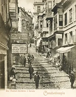 Istanbul Prints: Constantinople / Istanbul, Turkey - Galata